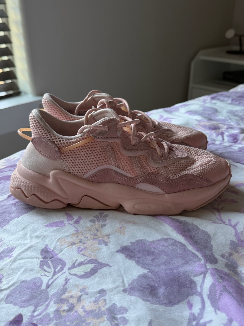 Women’s Adidas Ozweego Shoes In Pink (Size 6.5)